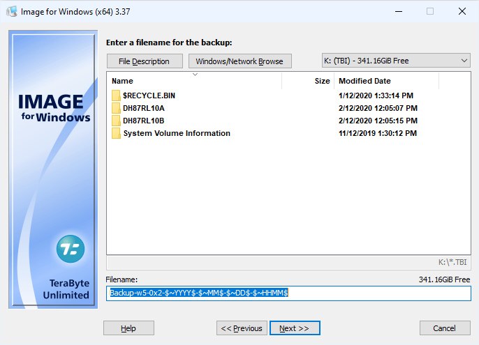 Image for Windows Destination