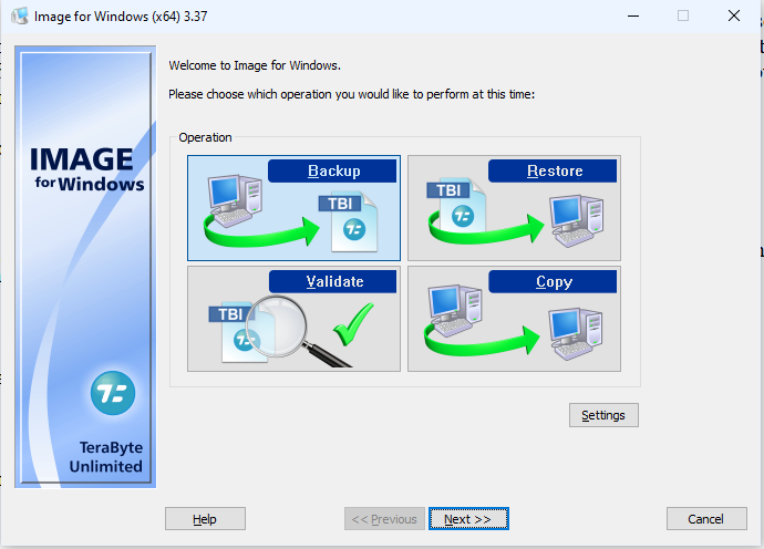 TeraByte Image for Windows